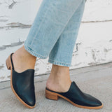 The Venetian Mule - Leather - Black - Women's - Women - Black - Soludos -