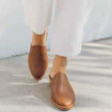 The Venetian Mule - Leather - Tan - Women's - Women - Tan - Soludos -