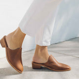 The Venetian Mule - Leather - Tan - Women's - Women - Tan - Soludos -