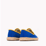 The Smoking Slipper - Contrast Piping - Blue / Yellow - Kids' - Kids' Espadrilles - Blue / Yellow - Soludos -