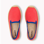 The Smoking Slipper - Contrast Piping - Red / Blue - Kids' - Kids' Espadrilles - Red / Blue - Soludos -