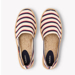 The Original Espadrille - Classic Stripes - Ivory / Navy / Red - Men's - Men's Espadrilles - Ivory / Navy / Red - Soludos -