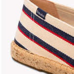 The Original Espadrille - Classic Stripes - Ivory / Navy / Red - Men's - Men's Espadrilles - Ivory / Navy / Red - Soludos -