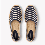 The Original Espadrille - Classic Stripes - Dark Navy / Ivory - Men's - Men's Espadrilles - Dark Navy / Ivory - Soludos -