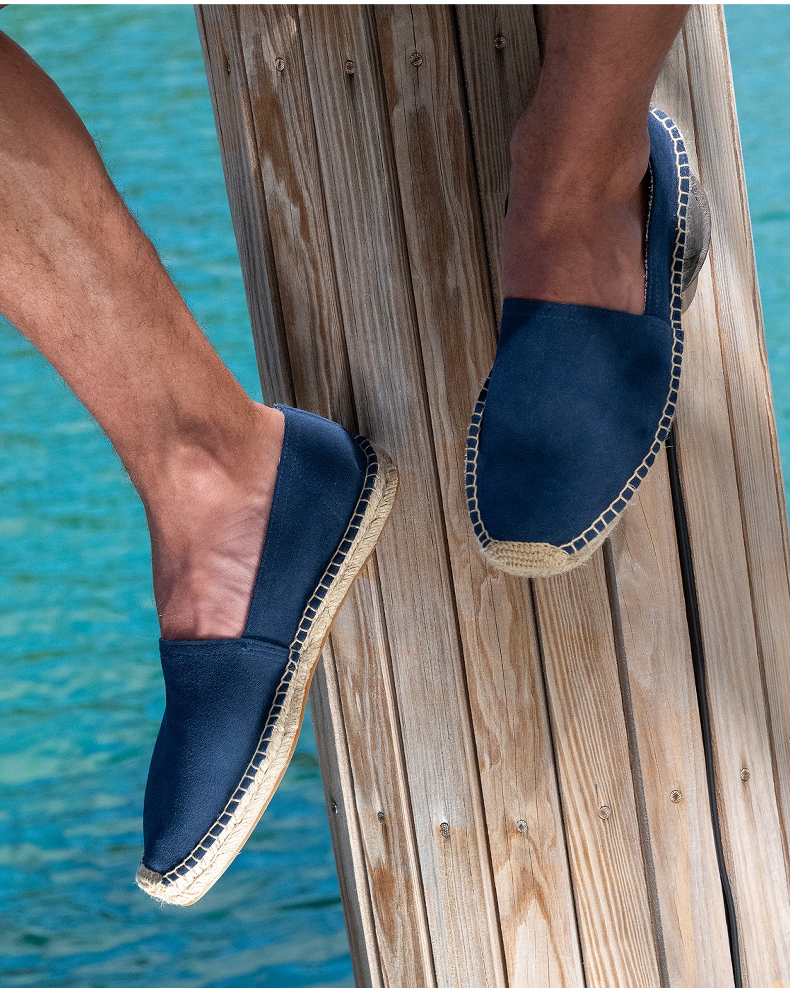 Mens_Espadrilles_The Original_Leather Colors_Armada Blue - Men's Espadrilles - Armada Blue - Soludos -