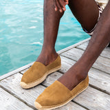 Mens_Espadrilles_The Original_Leather Colors_Miel Brown - Men's Espadrilles - Miel Brown - Soludos -