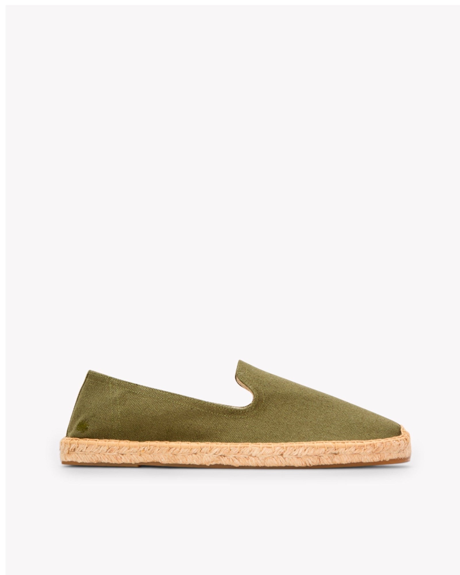 Men's Smoking Espadrille | Woven Color | Oliva Green