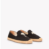 The Smoking Slipper - Embroidery / Palm Tree - Black - Men's - Men's Espadrilles - Black / Palm Tree - Soludos -