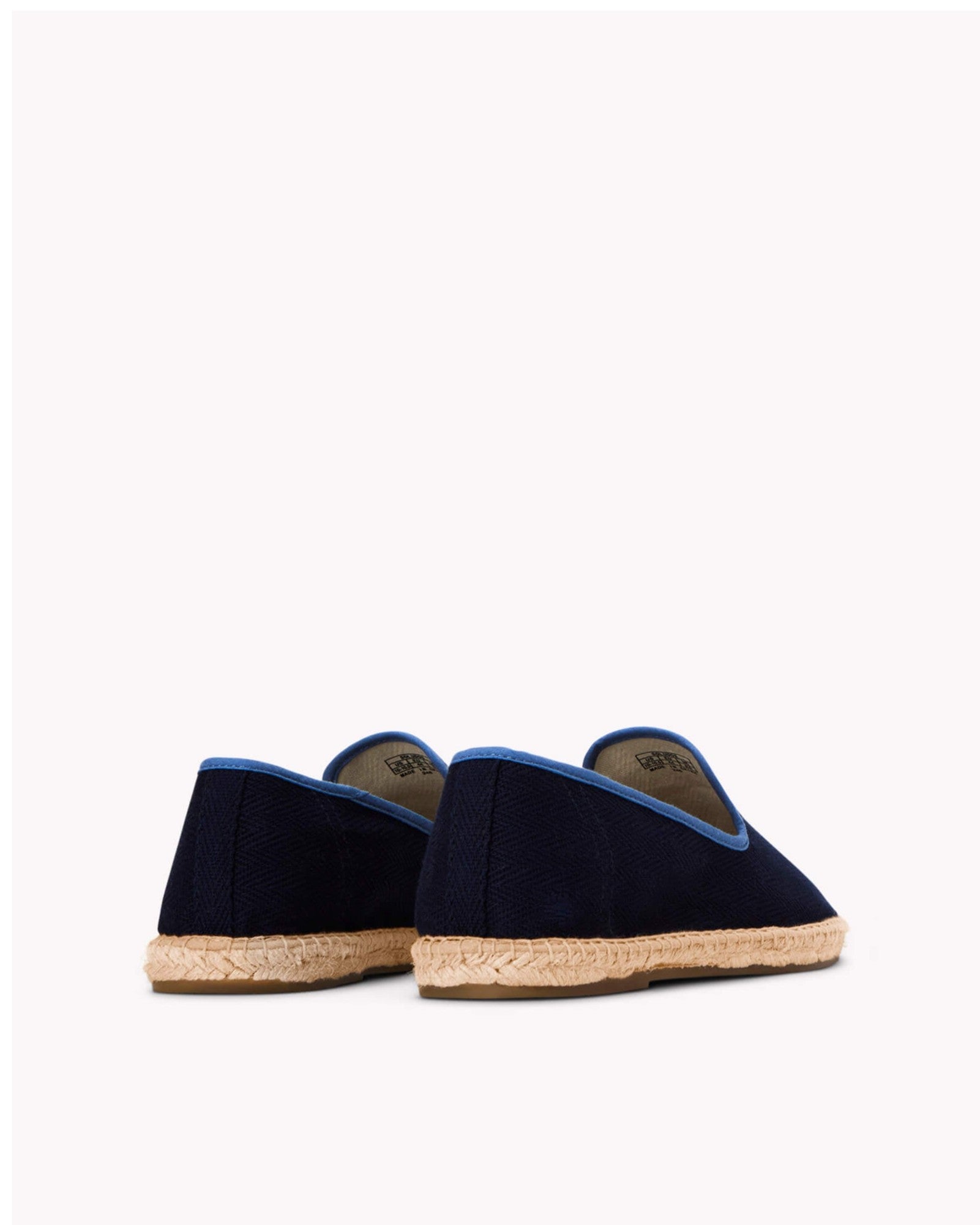 The Smoking Slipper - Contrast Piping - Dark Navy / Blue - Men's - Men's Espadrilles - Dark Navy / Blue - Soludos -