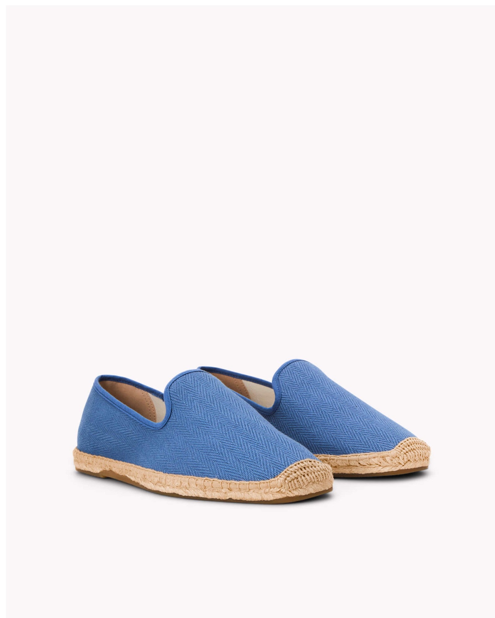 The Smoking Slipper - Tonal Piping - Tonal Blue - Men's - Men's Espadrilles - Tonal Blue - Soludos -