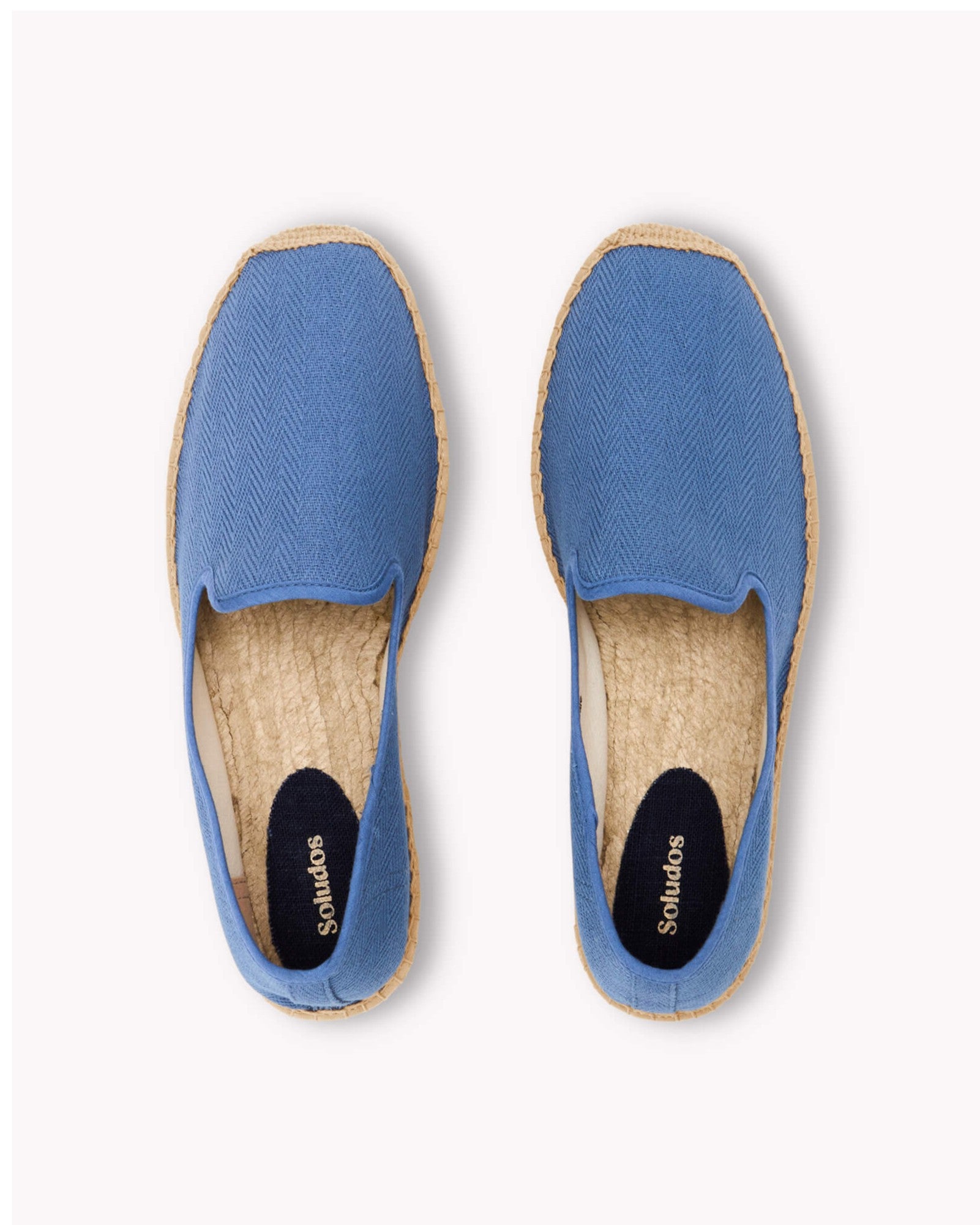 The Smoking Slipper - Tonal Piping - Tonal Blue - Men's - Men's Espadrilles - Tonal Blue - Soludos -