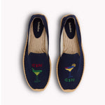 The Smoking Slipper - Embroidery / Cin Cin - Armada Blue - Men's - Men's Espadrilles - Armada Blue - ET2C -