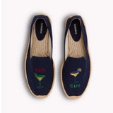 The Smoking Slipper - Embroidery / Cin Cin - Armada Blue - Men's - Men's Espadrilles - Armada Blue - ET2C -