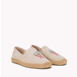 The Smoking Slipper - Embroidery / Just Chillin - Natural Undyed - Men's - Men's Espadrilles - Natural Undyed - ET2C -