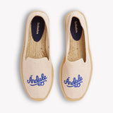 Men's Smoking Espadrille | Embroidery | Andale - Natural Undyed - Men's Espadrilles - Natural Undyed - Andale - Soludos -