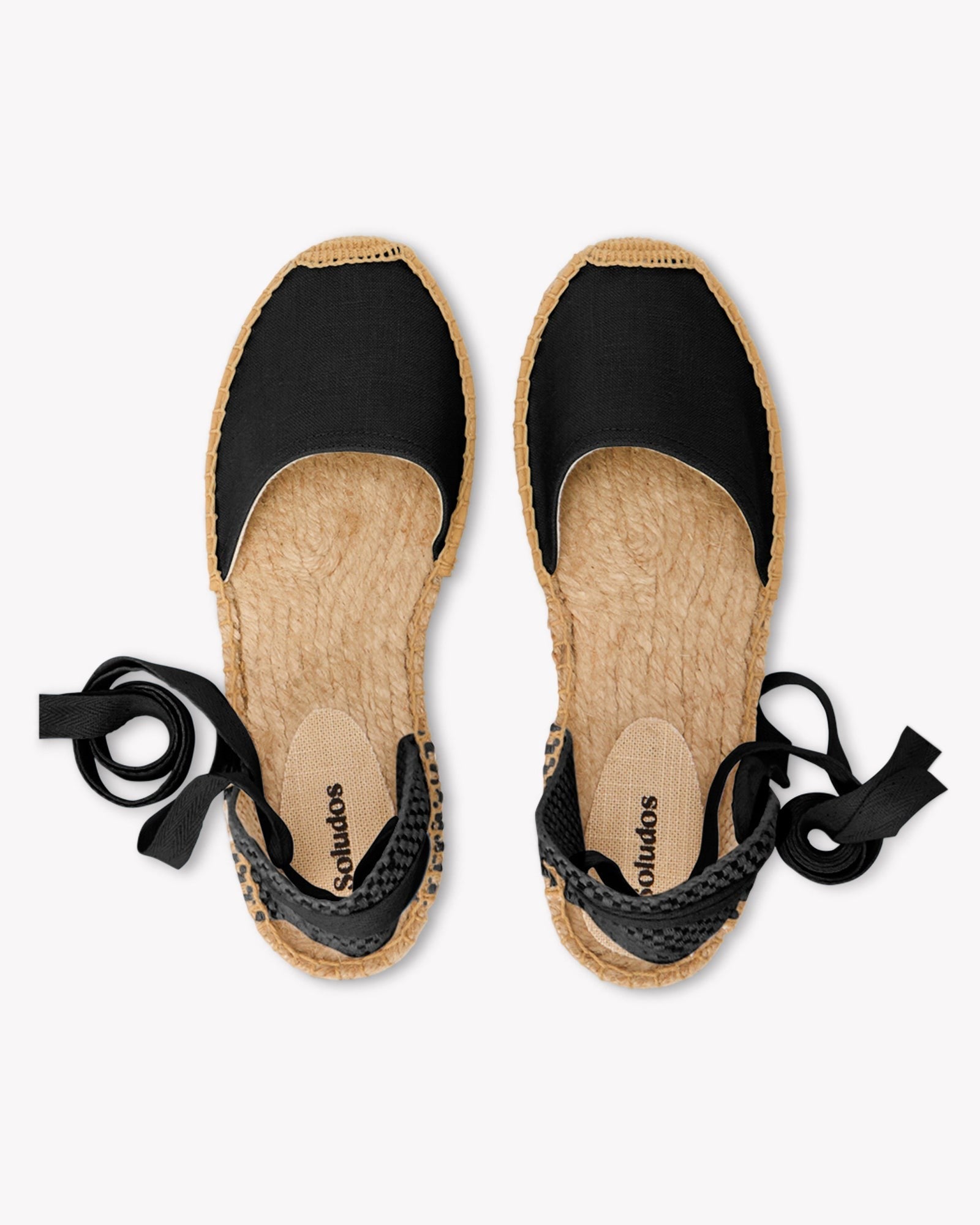The Lauren Lace Up - Core - Noche Black - Women's - Women's Espadrilles - Noche Black - Soludos -