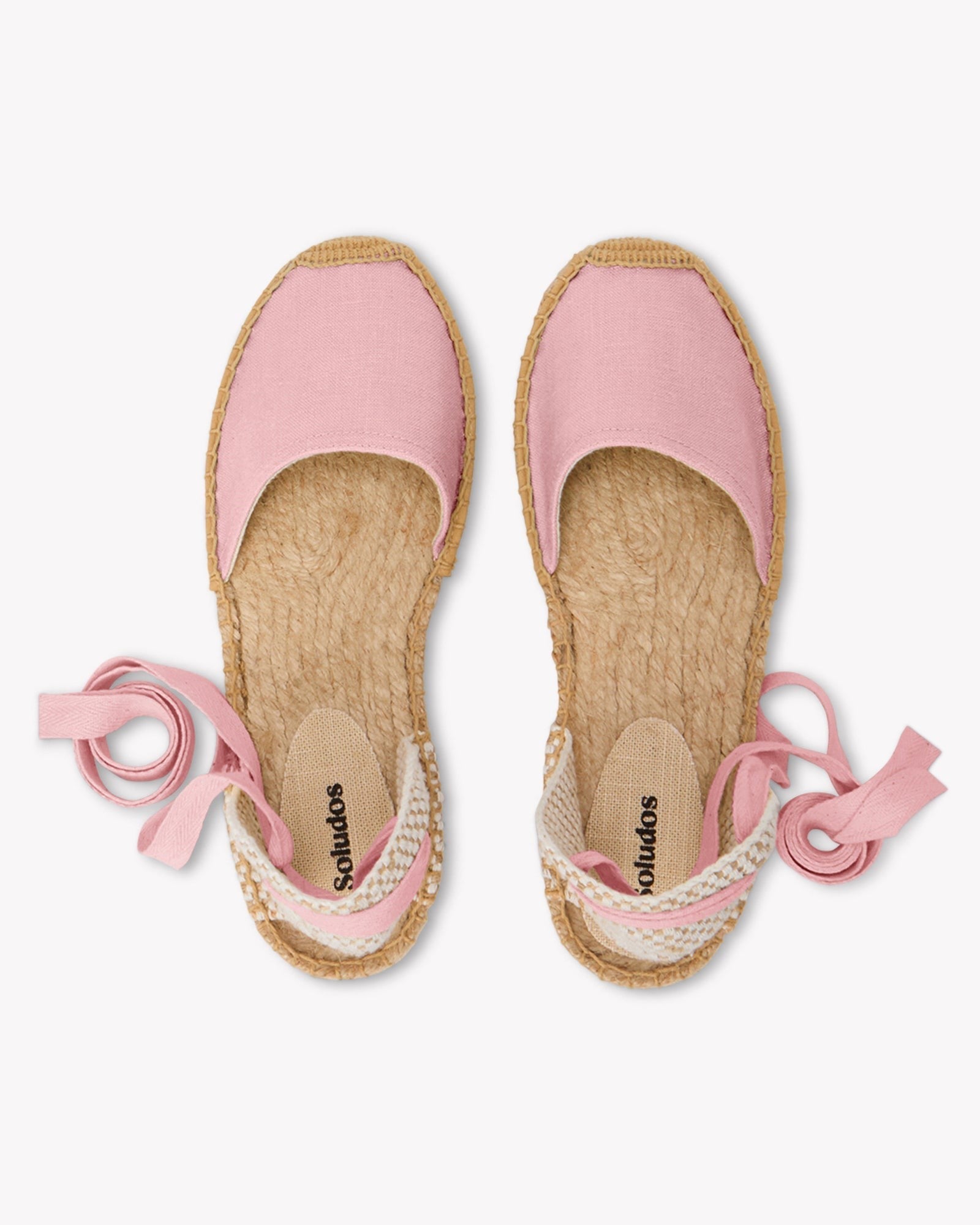 The Lauren Lace Up - Seasonal - Quartz Pink - Women's - Women's Espadrilles - Quartz Pink - Soludos -