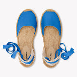 The Lauren Lace Up - Seasonal - French Blue - Women's - Women's Espadrilles - French Blue - Soludos -