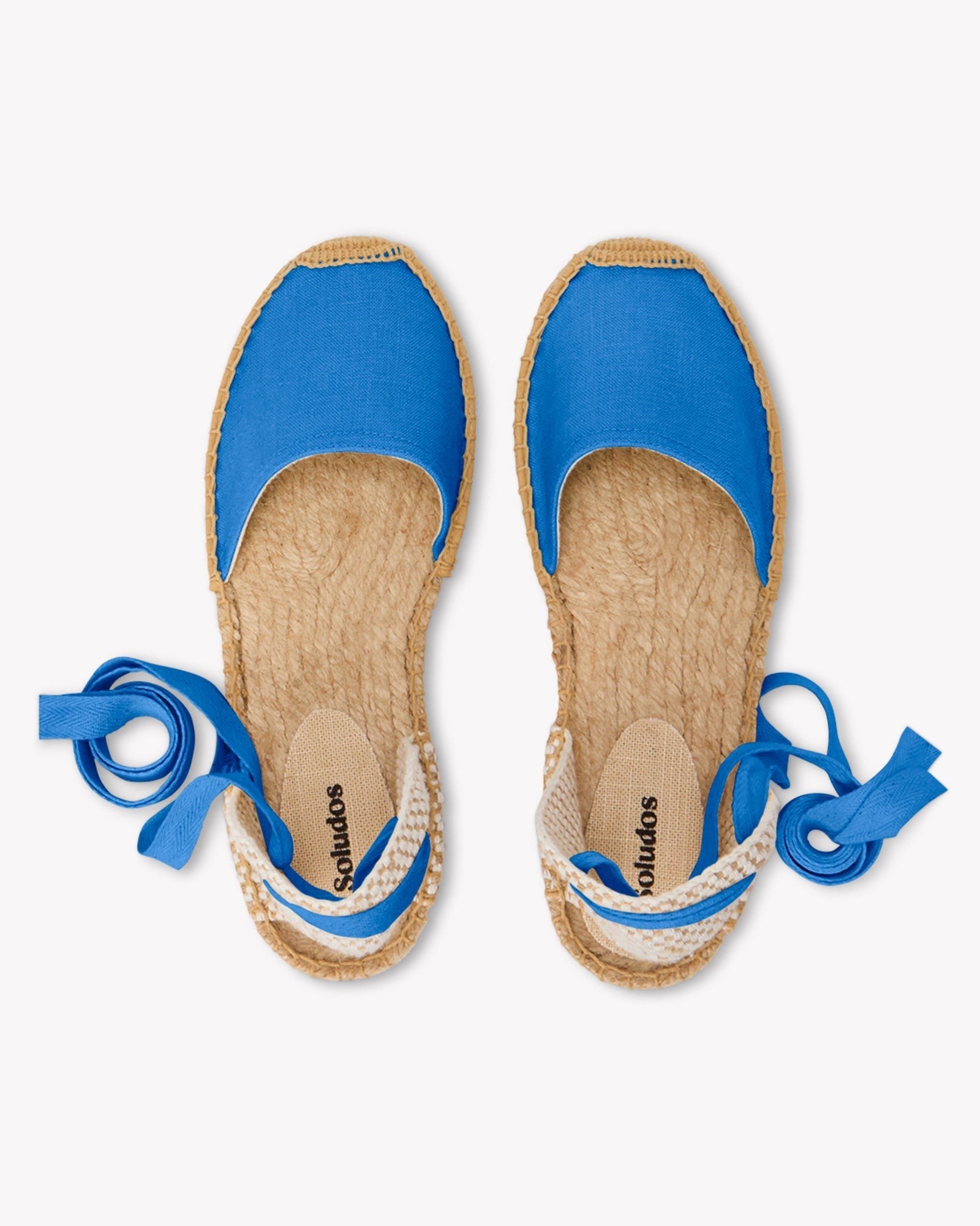 The Lauren Lace Up - Seasonal - French Blue - Women's - Women's Espadrilles - French Blue - Soludos -