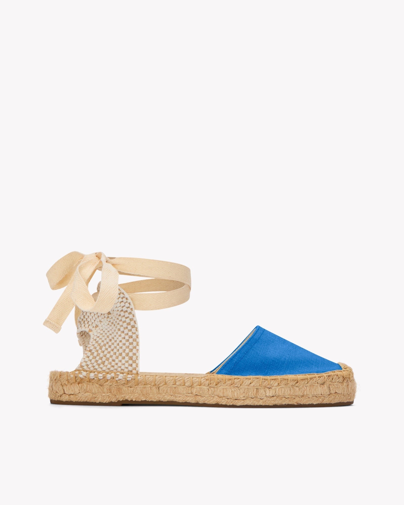 The Lauren Lace Up - Seasonal - French Blue - Women's - Women's Espadrilles - French Blue - Soludos -