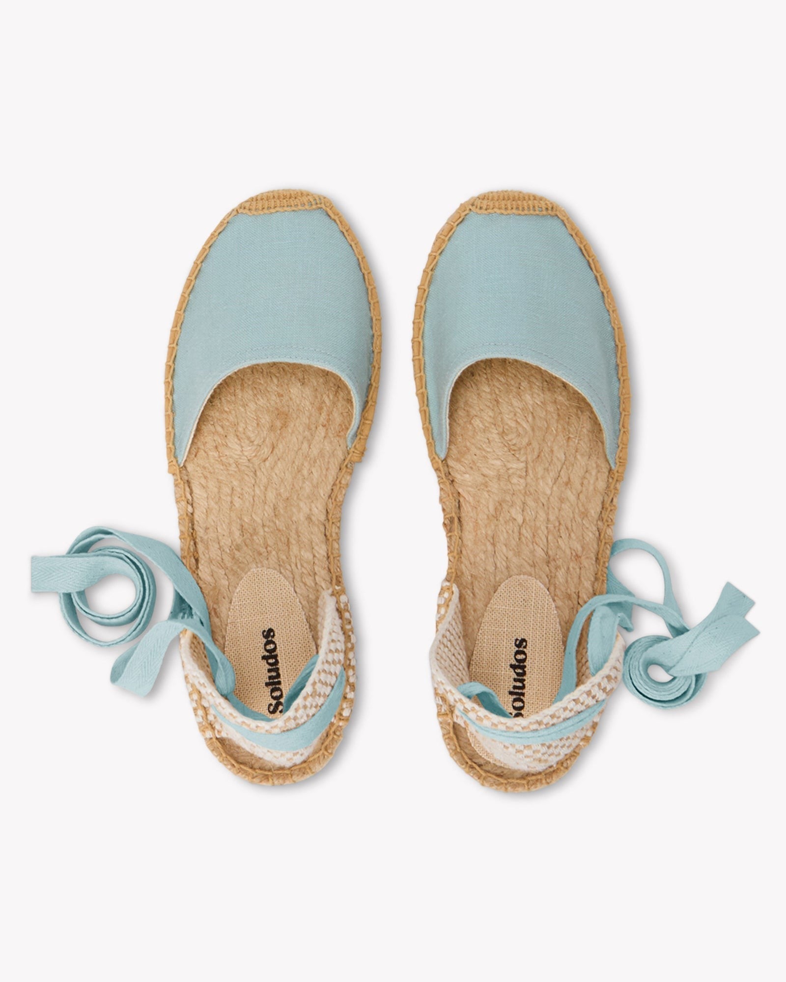 The Lauren Lace Up - Seasonal - Sea Spray Green - Women's - Women's Espadrilles - Sea Spray Green - Soludos -