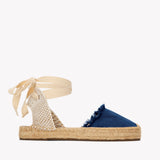 The Lauren Lace Up - Denims - Dark Wash - Women's - Women's Espadrilles - Dark Wash - Soludos - 
