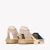 The Lauren Lace Up - Denims - Dark Wash - Women's - Women's Espadrilles - Dark Wash - Soludos - 