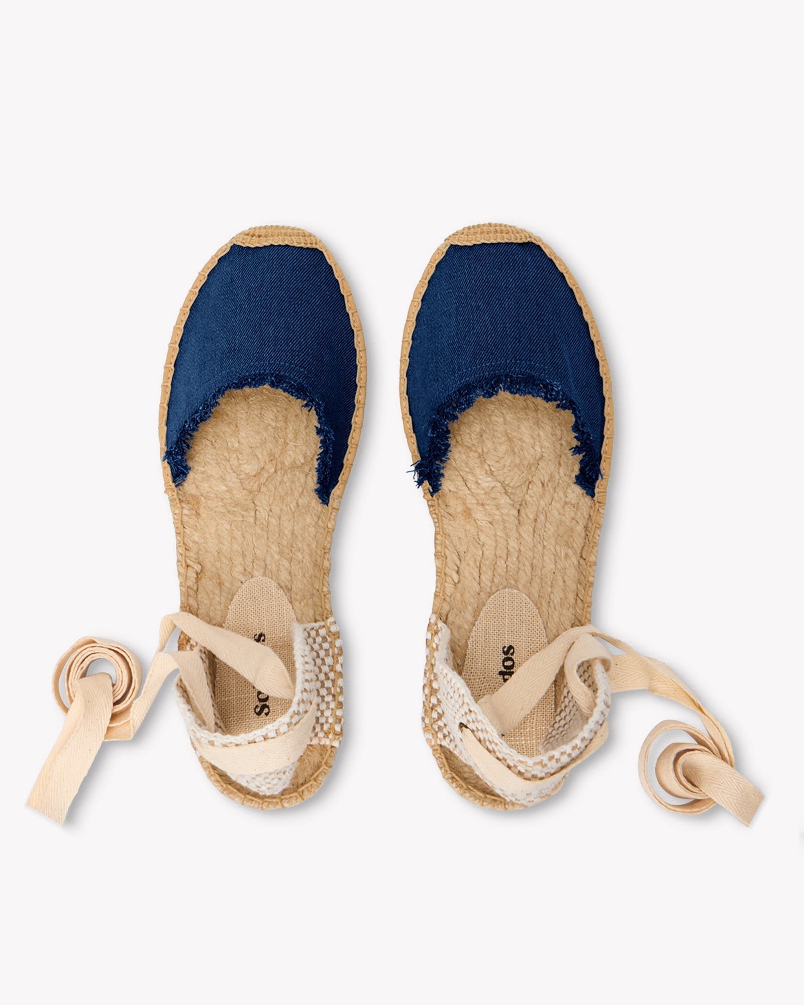 The Lauren Lace Up - Denims - Dark Wash - Women's - Women's Espadrilles - Dark Wash - Soludos - 