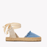 The Lauren Lace Up - Denims - Light Wash - Women's - Women's Espadrilles - Light Wash - Soludos - 