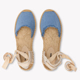The Lauren Lace Up - Denims - Light Wash - Women's - Women's Espadrilles - Light Wash - Soludos - 