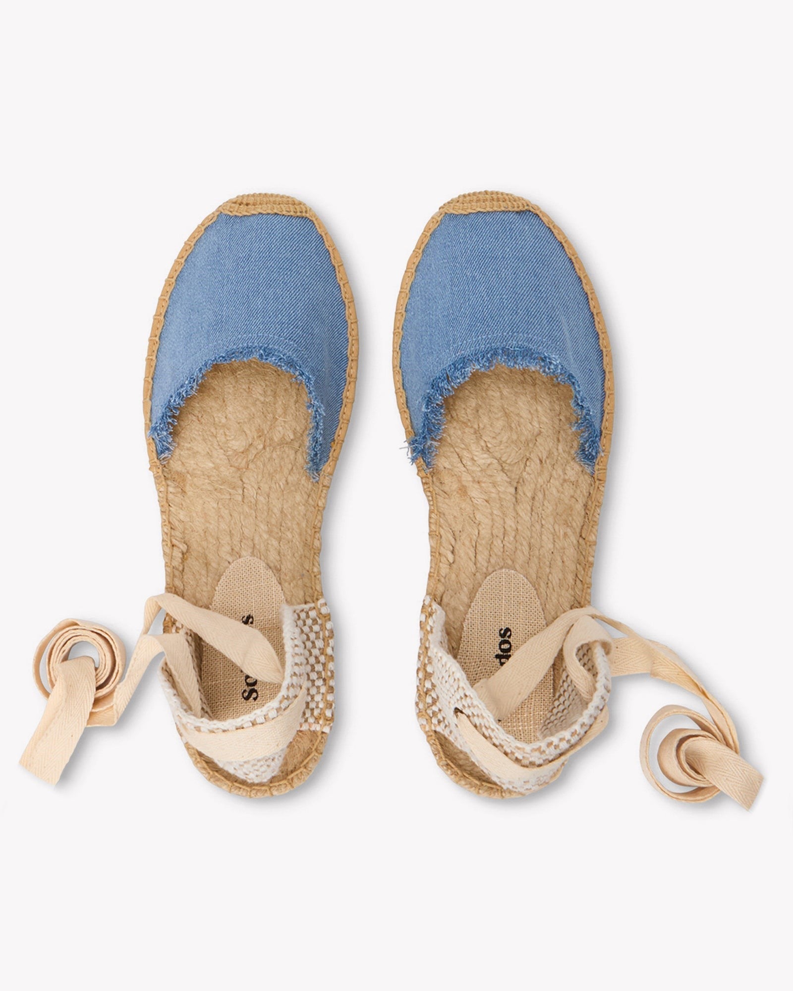 The Lauren Lace Up - Denims - Light Wash - Women's - Women's Espadrilles - Light Wash - Soludos -