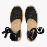 Womens_Espadrilles_The Lauren Lace Up_Crochet_Noche Black - Women's Espadrilles - Noche Black - Soludos -