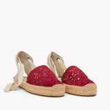 Womens_Espadrilles_The Lauren Lace Up_Crochet_Reef Red - Women's Espadrilles - Reef Red - Soludos -