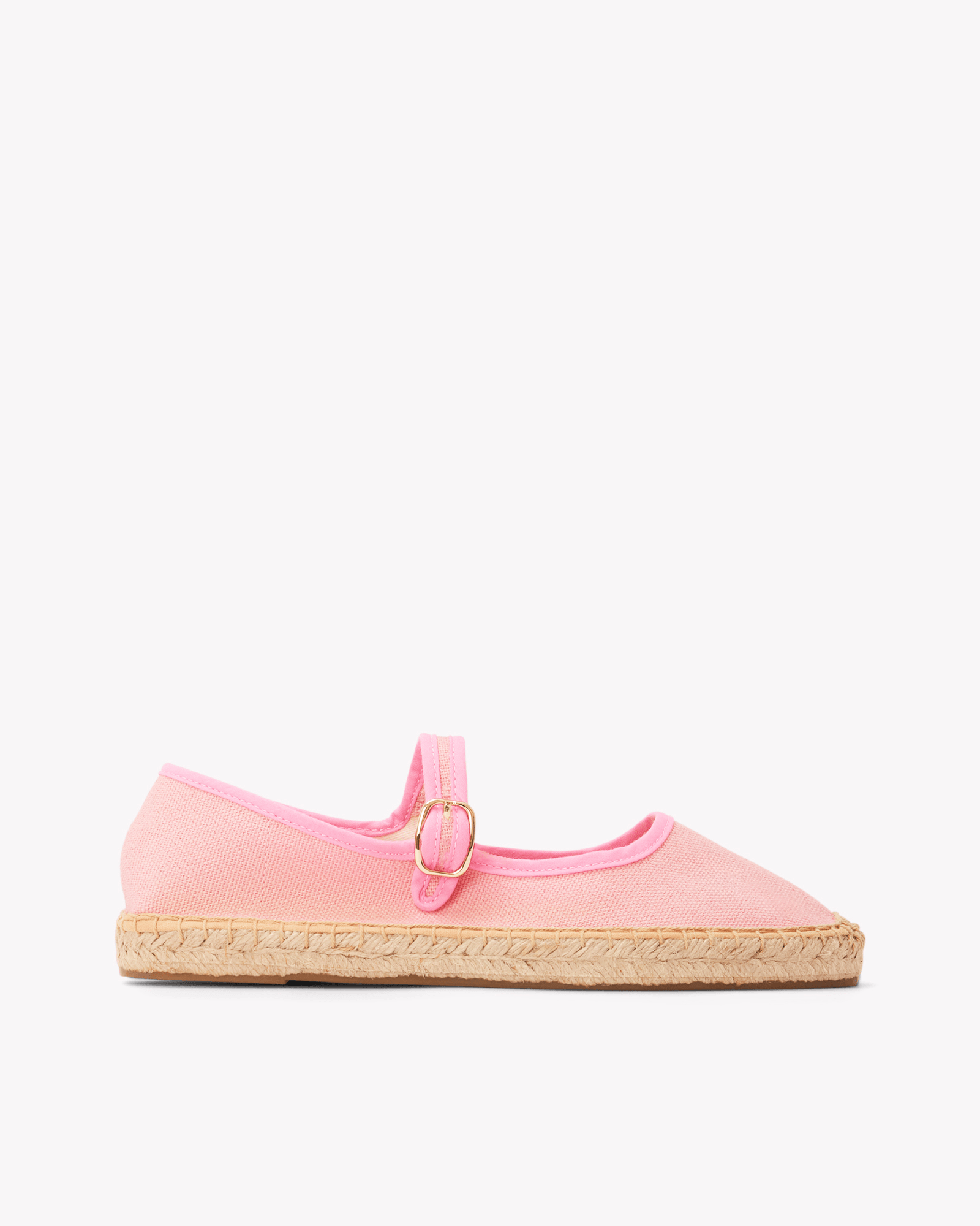 Mary Jane Espadrille Woven Dusty Rose Pink