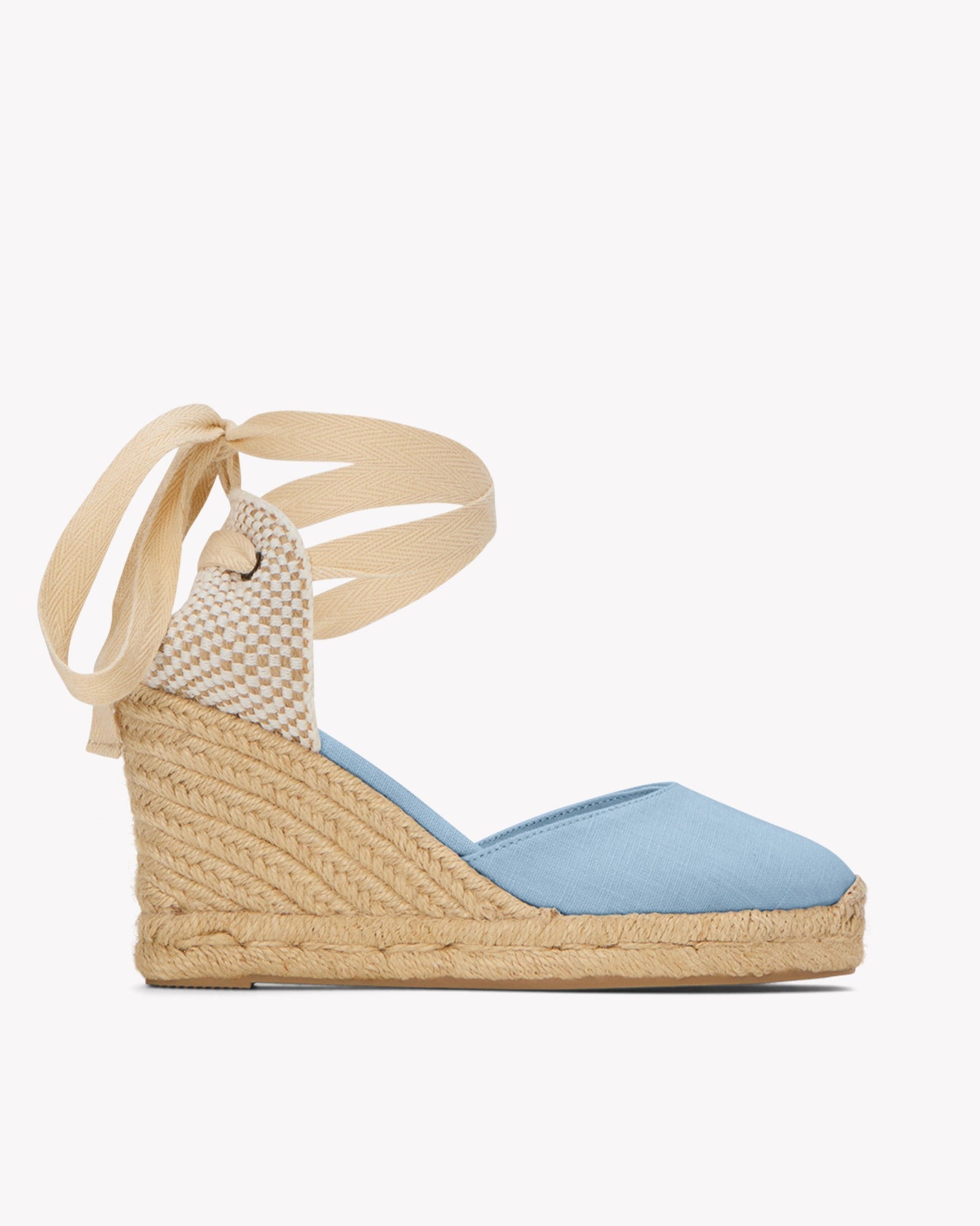 The Marseille Wedge - Classic - Dolphin Blue - Women's - Women's Wedge Espadrilles - Dolphin Blue - Soludos -