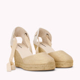 The Marseille Wedge - Metallic - Gold - Women's Wedge Espadrilles - Gold - Soludos -