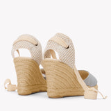 The Marseille Wedge - Metallic - Silver - Women's Wedge Espadrilles - Silver - Soludos -
