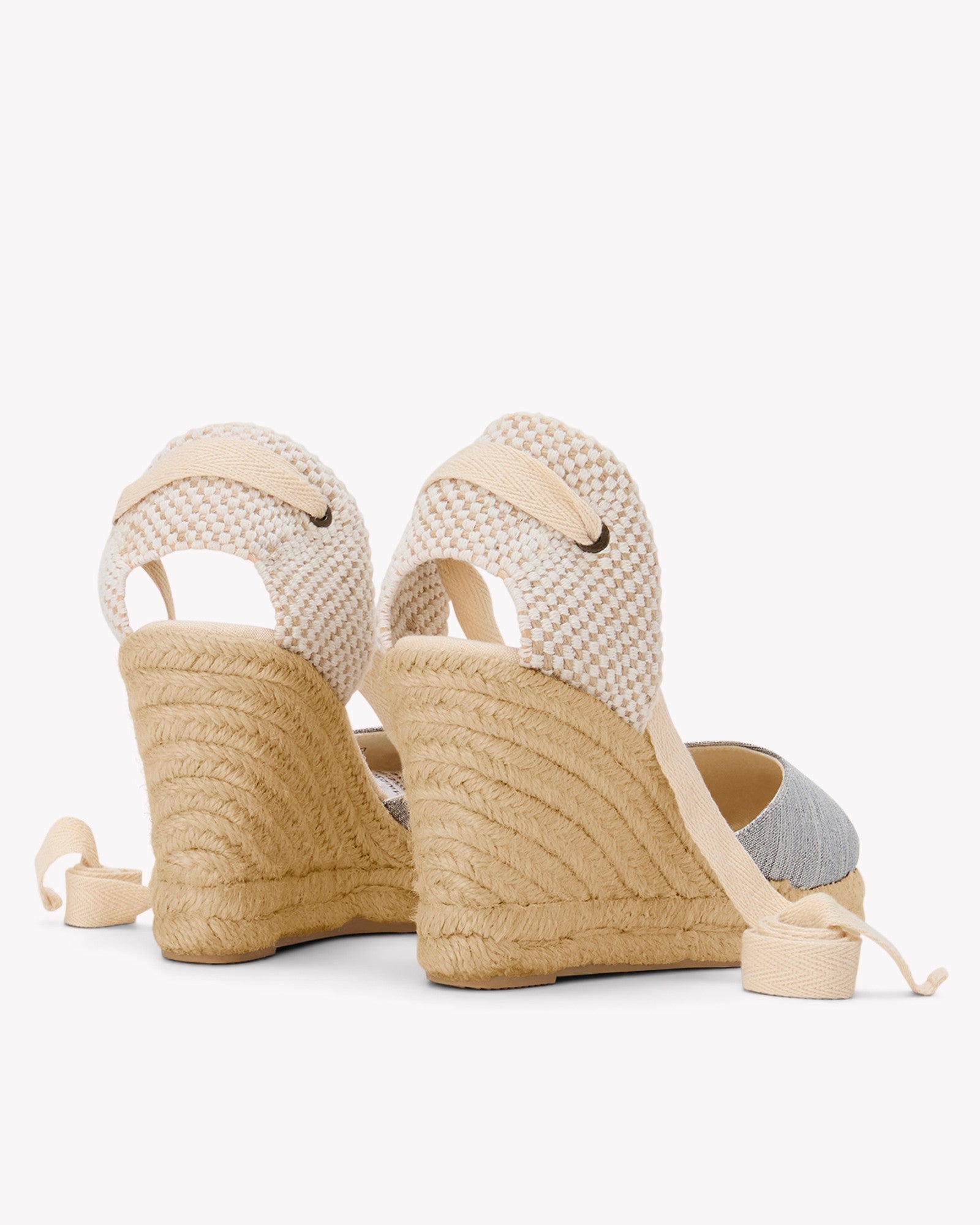 The Marseille Wedge - Metallic - Silver - Women's Wedge Espadrilles - Silver - Soludos -