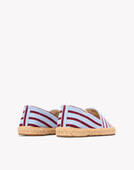 The Original Espadrille - Classic Stripes - Light Blue / Maroon - Women's - Women's Espadrilles - Light Blue / Maroon - Soludos - 
