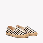 The Original Espadrille - Classic Stripes - Ivory / Black - Women's - Women's Espadrilles - Ivory / Black - Soludos -
