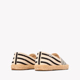 The Original Espadrille - Classic Stripes - Ivory / Black - Women's - Women's Espadrilles - Ivory / Black - Soludos -