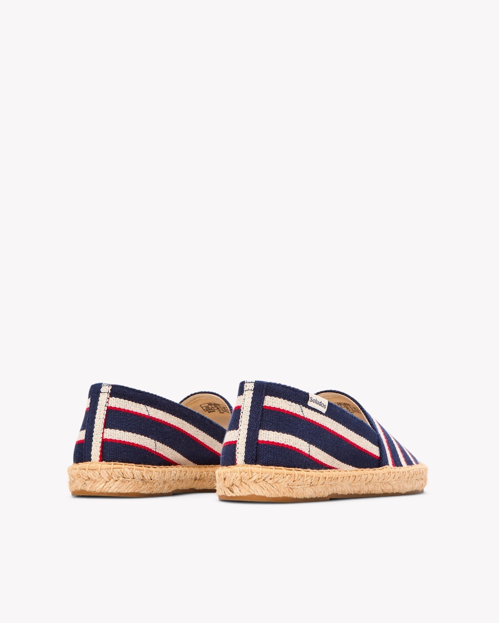 The Original Espadrille - Classic Stripes - Navy / Ivory / Red - Women's - Women's Espadrilles - Navy / Ivory / Red - Soludos -