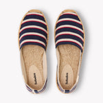 The Original Espadrille - Classic Stripes - Navy / Ivory / Red - Women's - Women's Espadrilles - Navy / Ivory / Red - Soludos -