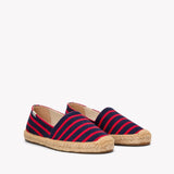 The Original Espadrille - Classic Stripes - Navy / Red - Women's - Women's Espadrilles - Navy / Red - Soludos -