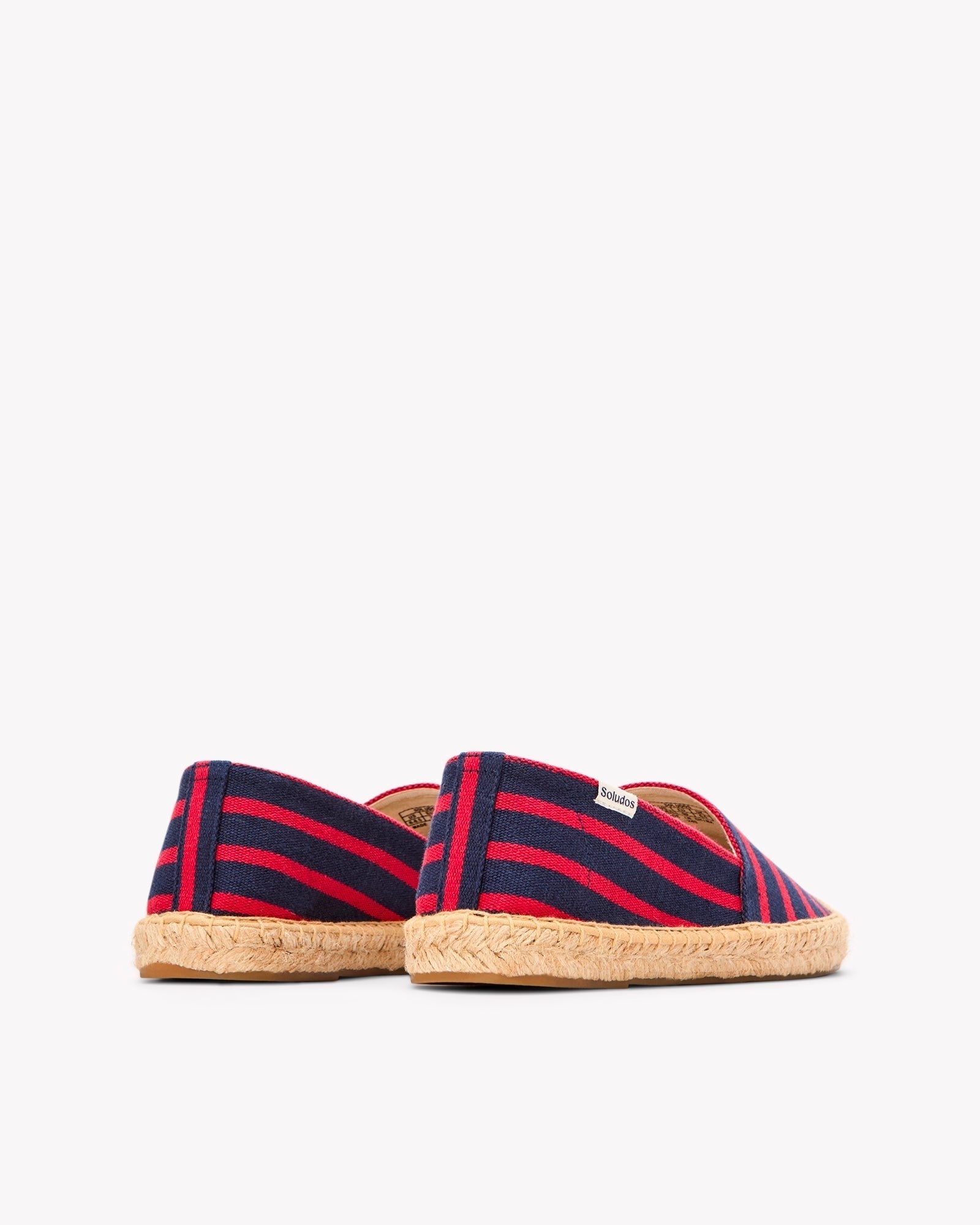 The Original Espadrille - Classic Stripes - Navy / Red - Women's - Women's Espadrilles - Navy / Red - Soludos -