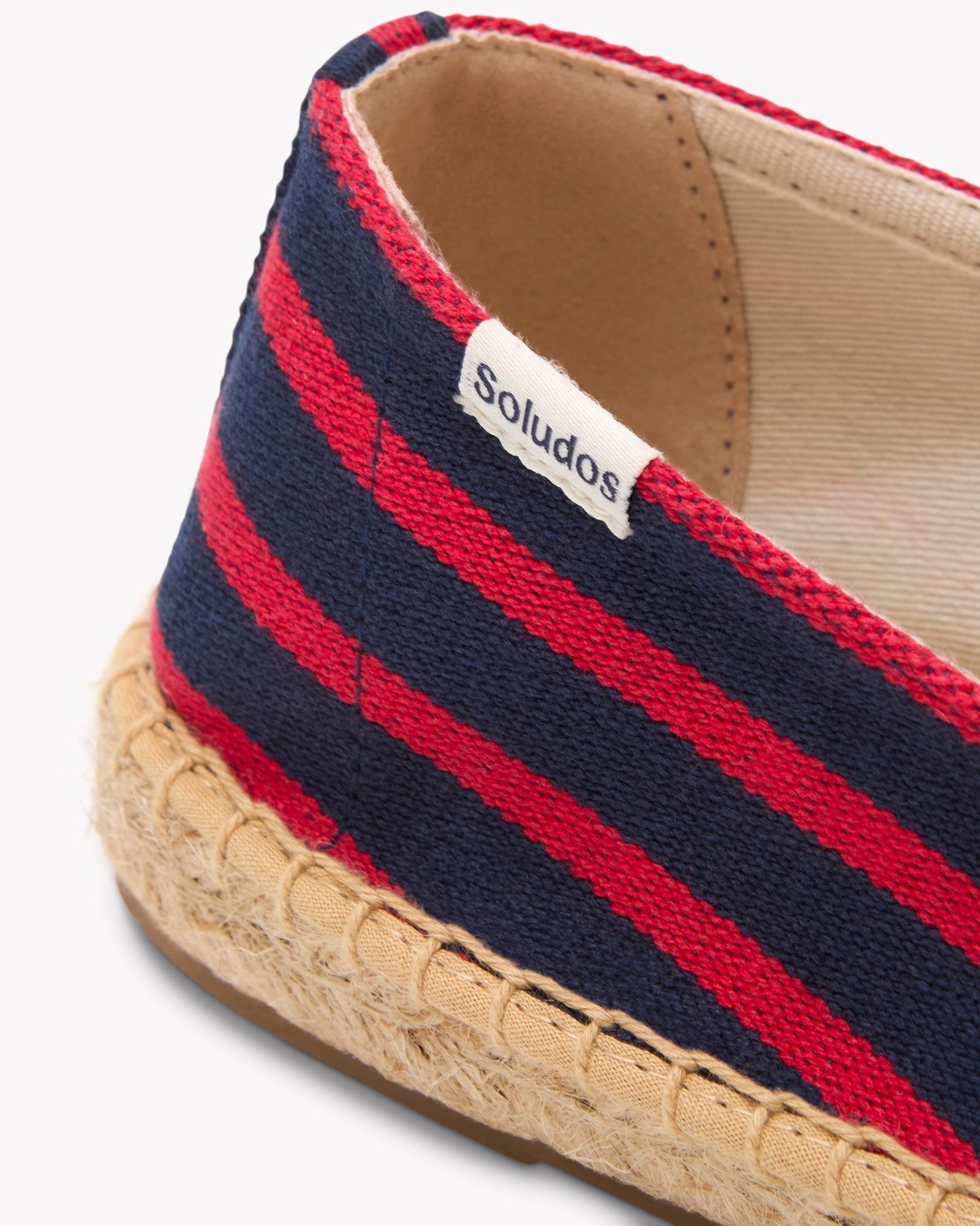 The Original Espadrille - Classic Stripes - Navy / Red - Women's - Women's Espadrilles - Navy / Red - Soludos -