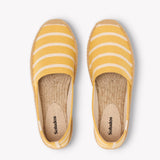 The Original Espadrille - Classic Stripes - Yellow / Ivory - Women's - Women's Espadrilles - Yellow / Ivory - Soludos -