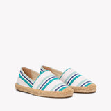 The Original Espadrille - Beach Stripes - Teal / Green / Blue - Women's - Women's Espadrilles - Teal / Green / Blue - Soludos -