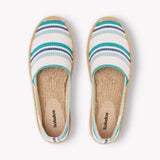 The Original Espadrille - Beach Stripes - Teal / Green / Blue - Women's - Women's Espadrilles - Teal / Green / Blue - Soludos -