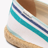 The Original Espadrille - Beach Stripes - Teal / Green / Blue - Women's - Women's Espadrilles - Teal / Green / Blue - Soludos -
